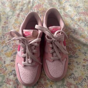 Nike Vibrant Pink Lace-Up Sneakers